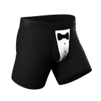 The 009 | Black Tuxedo Ball Hammock® Pouch Underwear - Shinesty