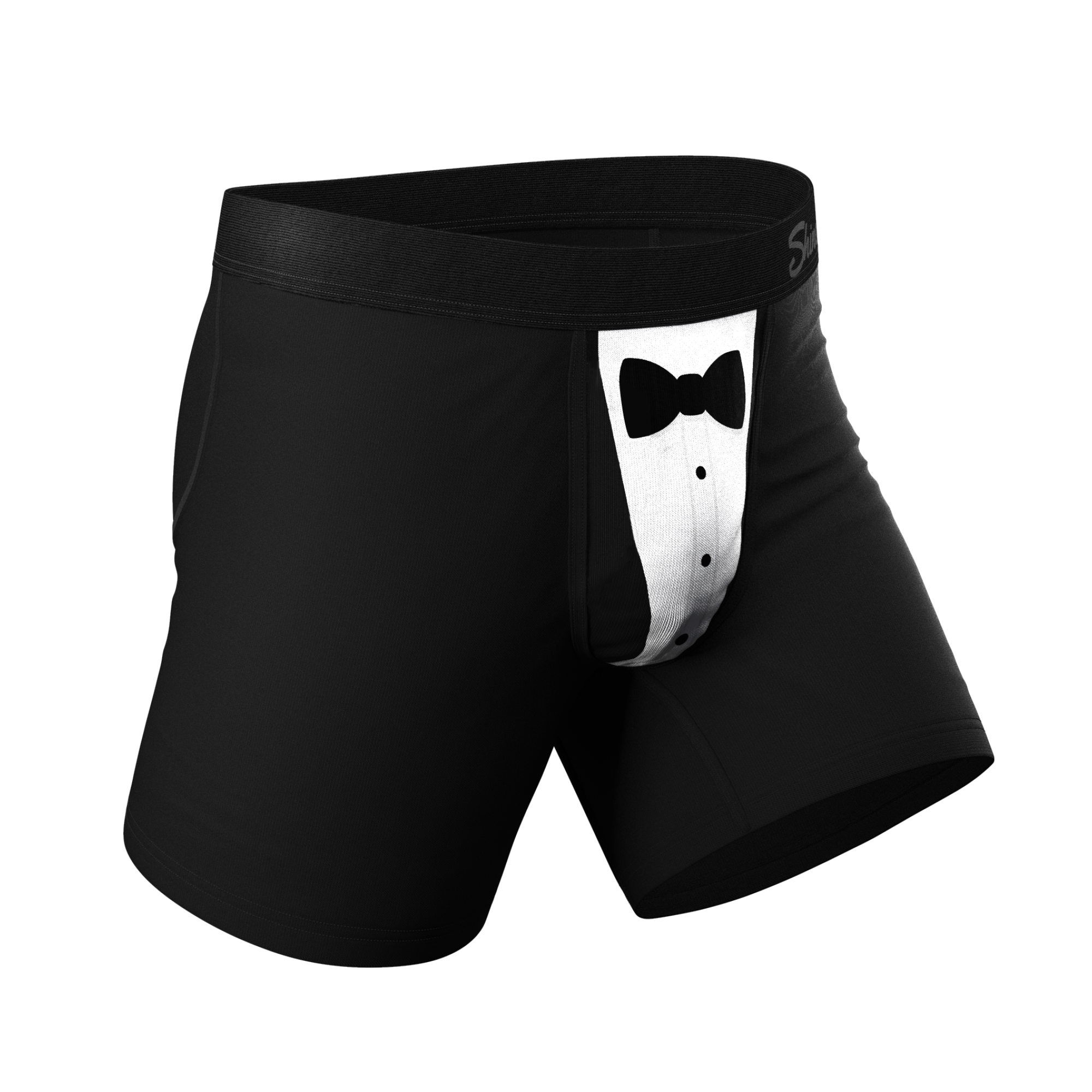 The 009 | Black Tuxedo Ball Hammock® Pouch Underwear - Shinesty