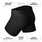 The 009 | Black Tuxedo Ball Hammock® Pouch Underwear - Shinesty