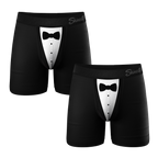 The 009 | Tuxedo Ball Hammock® Boxer Couples Matching Underwear 2 Pack - Shinesty