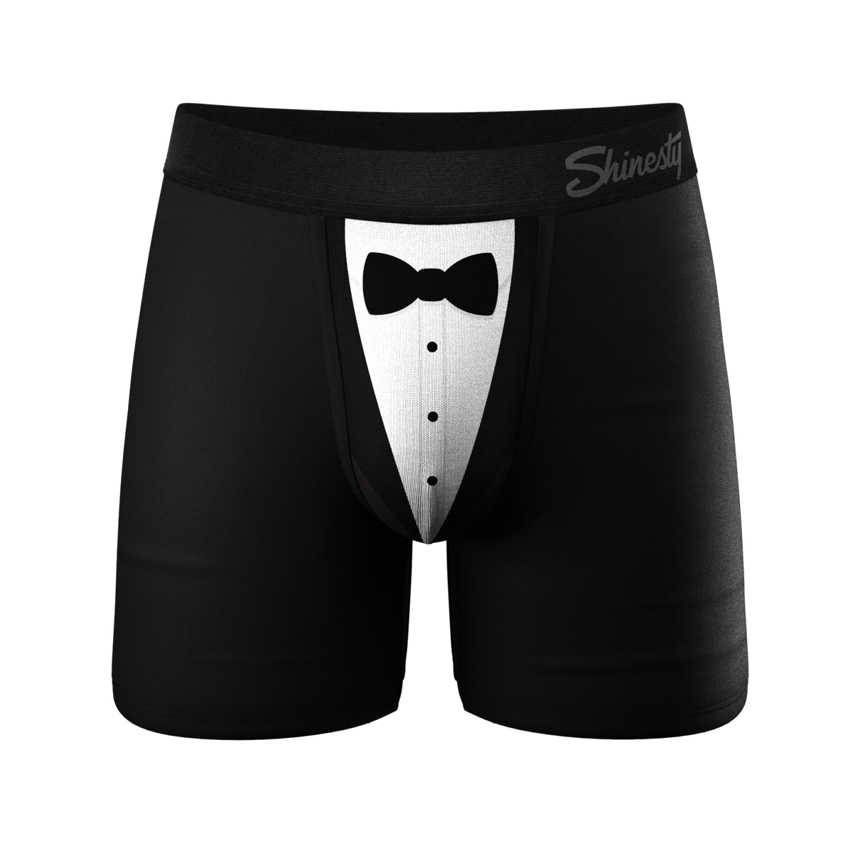 The 009 | Black Tuxedo Ball Hammock® Pouch Underwear - Shinesty