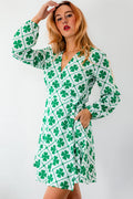 The Big Mistake | St. Patricks Day Wrap Dress - Shinesty