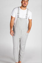 The Groutfit | Heather Grey Men's Pajamaralls® - Shinesty