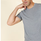 The Rock Solid | Mild Grey SleepDeep™ Men’s Pajama Shirt - Shinesty