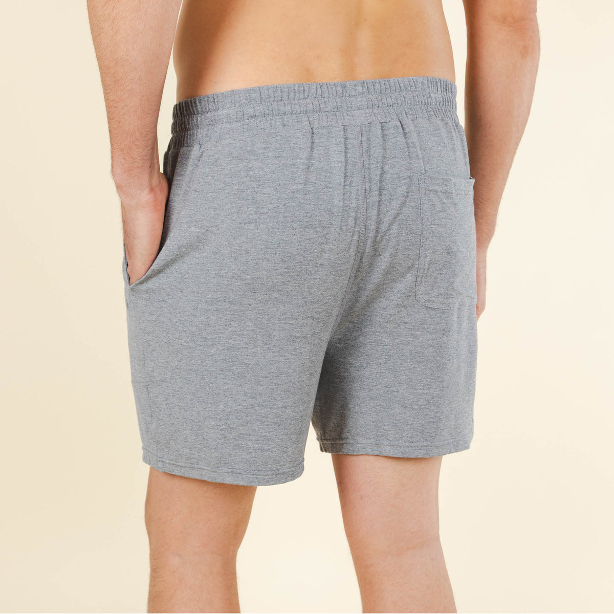 The Rock Solid | Mild Grey SleepDeep™ Men’s Pajama Shorts - Shinesty