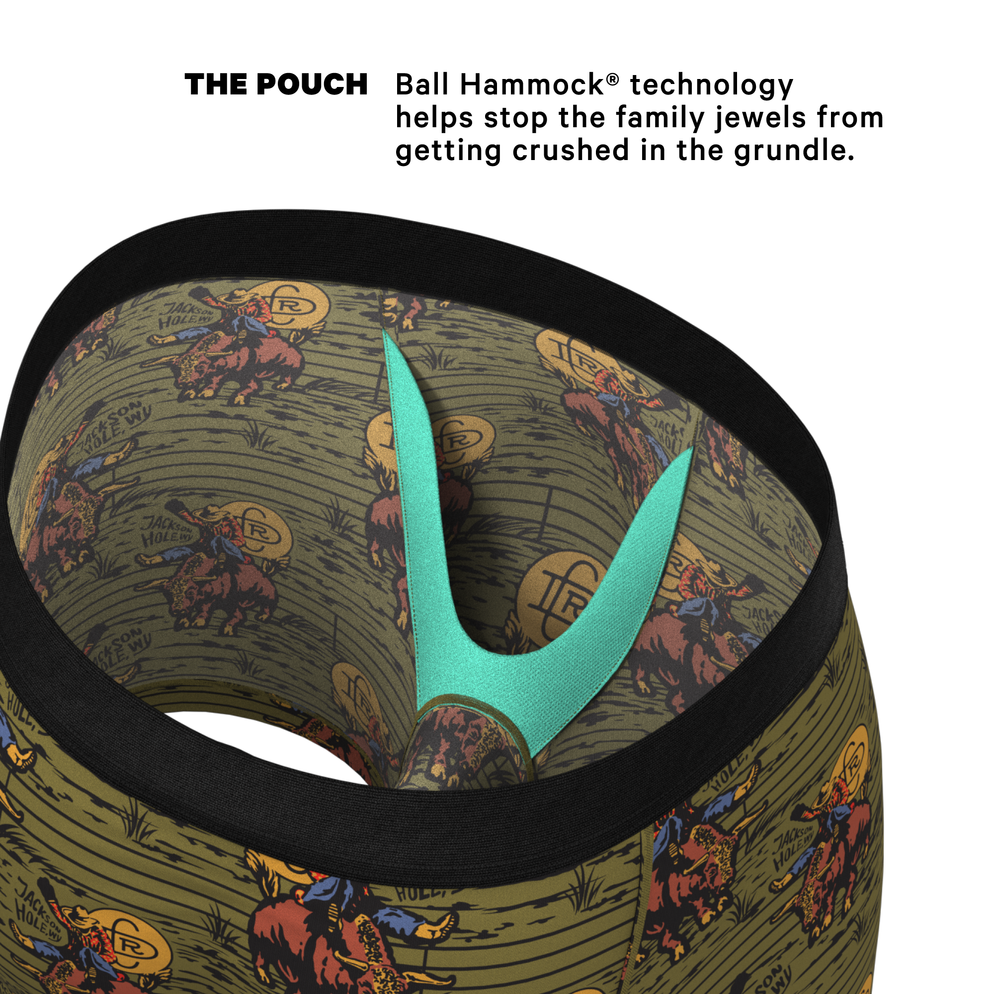 The 1912 | Western Shinesty x Diamond Cross Ranch Ball Hammock® Pouch Underwear - Shinesty