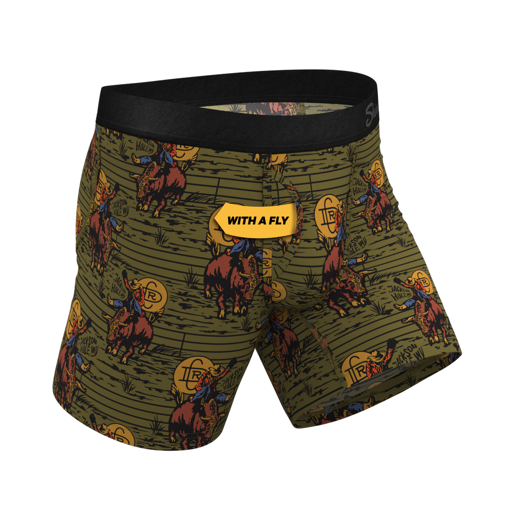 The 1912 | Western Shinesty x Diamond Cross Ranch Ball Hammock® Pouch Underwear With Fly - Shinesty