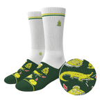 The 19th Hole | Golf Tournament Holes Heel Hammock™ Crew Socks - Shinesty