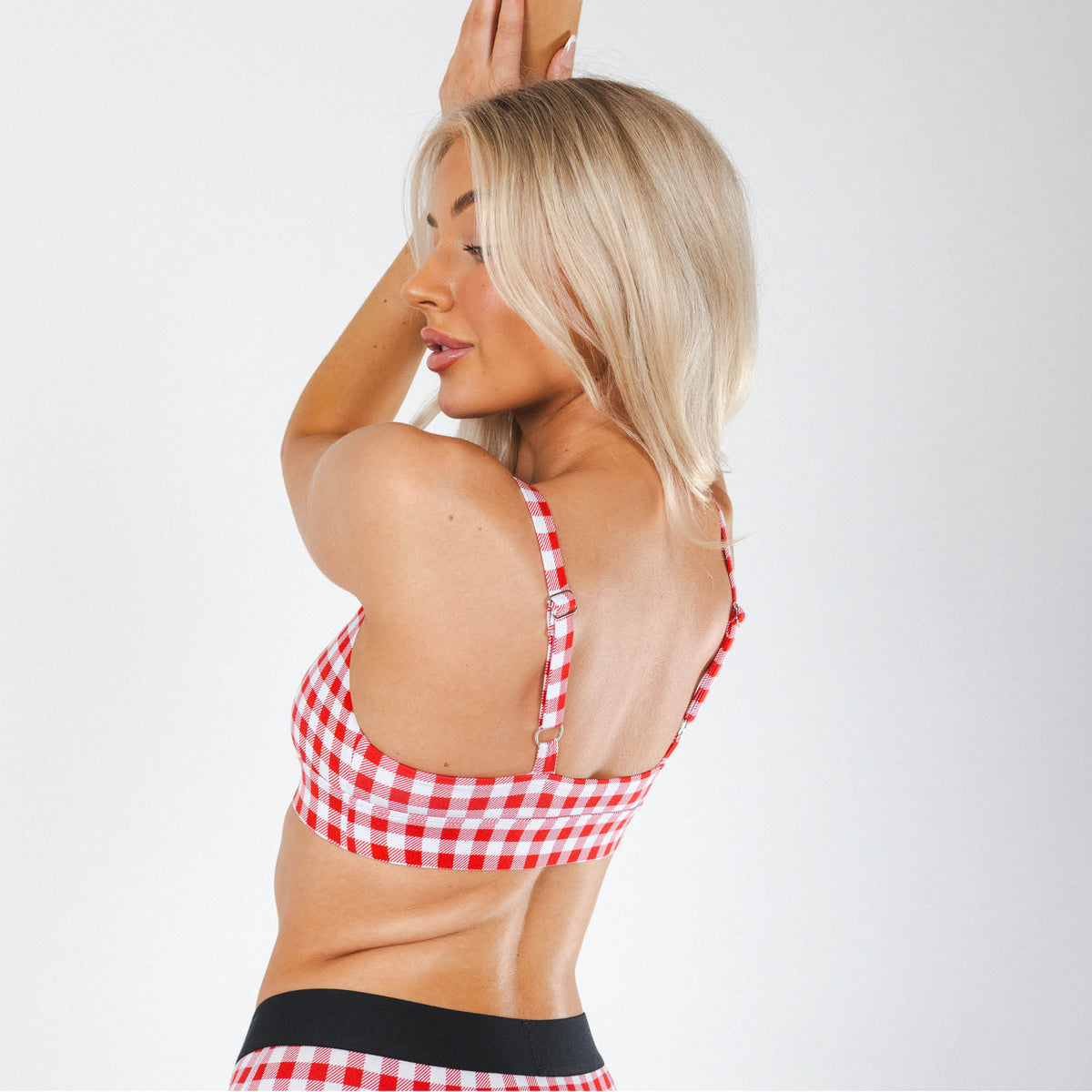 The Hot Diggity | Red Gingham Boob Hammock™ Plunge Bralette - Shinesty