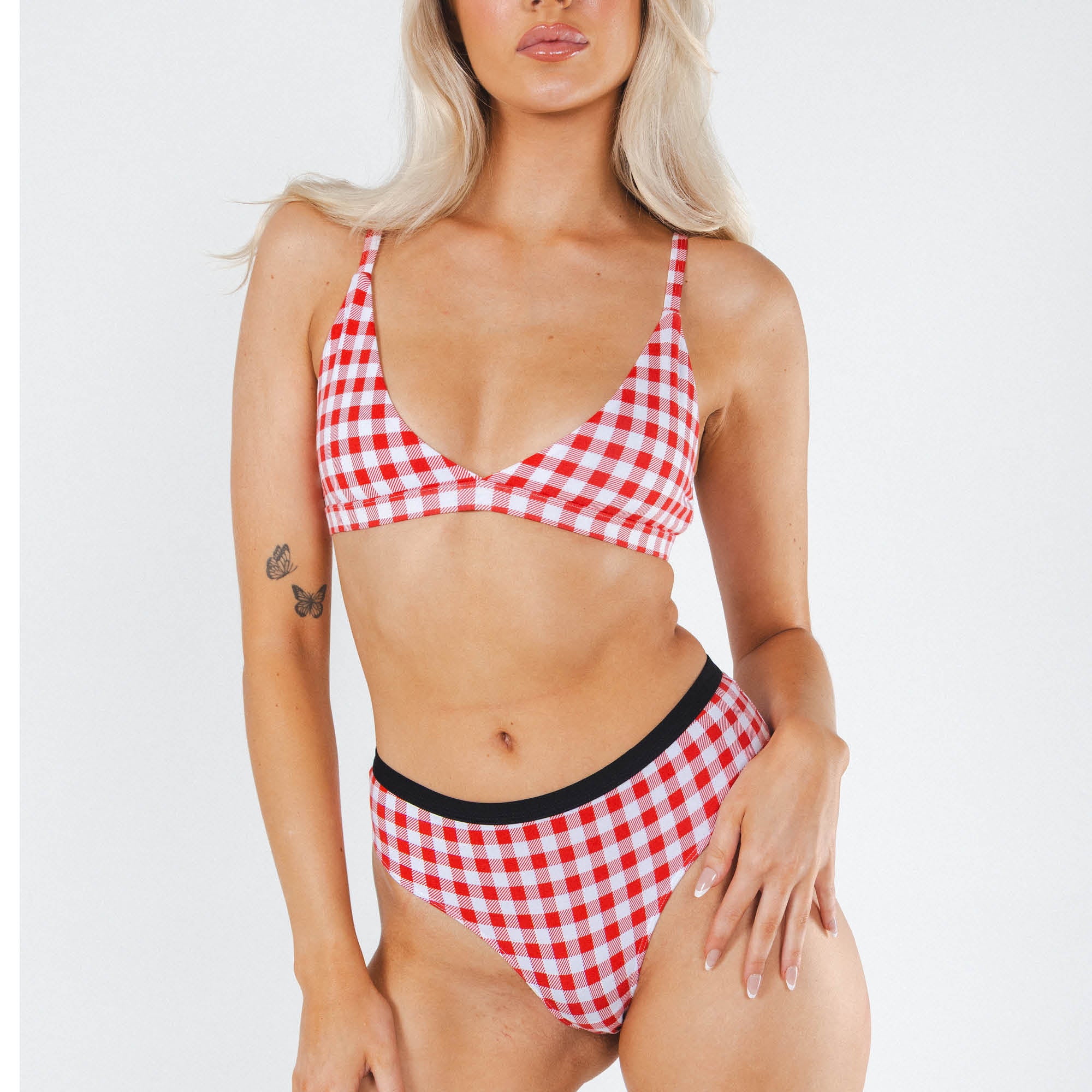 The Hot Diggity | Red Gingham Cheeky Underwear - Shinesty