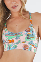 The Motel Hotel | Palm Springs Tropical Boob Hammock™ Scoop Bralette - Shinesty