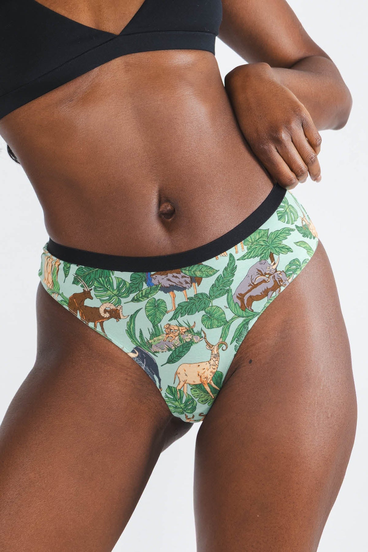 The Hornography | Tropical Animals Cheeky Underwear - Shinesty