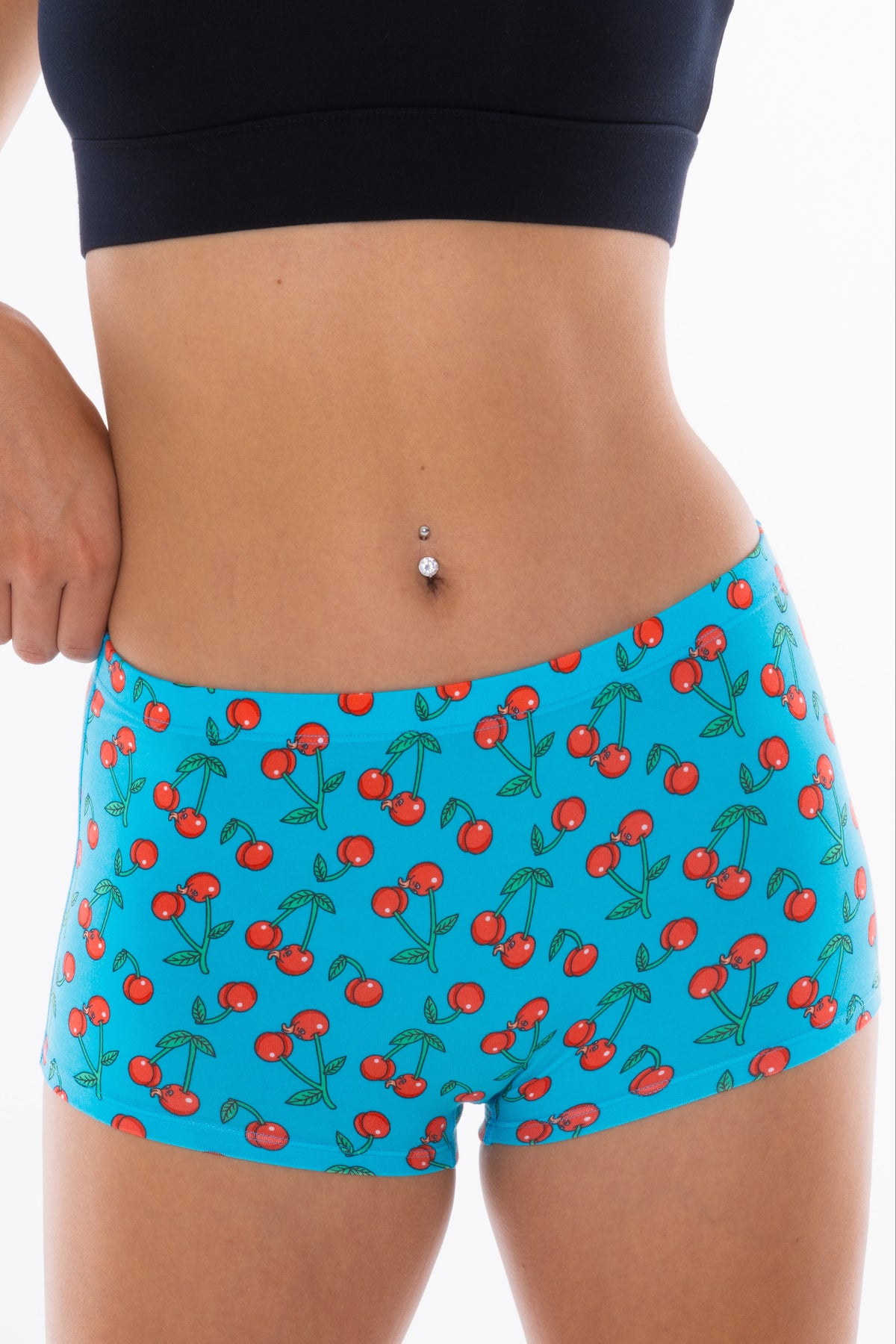 The Fruit Salad | Cherry Modal Boyshort Underwear - Shinesty