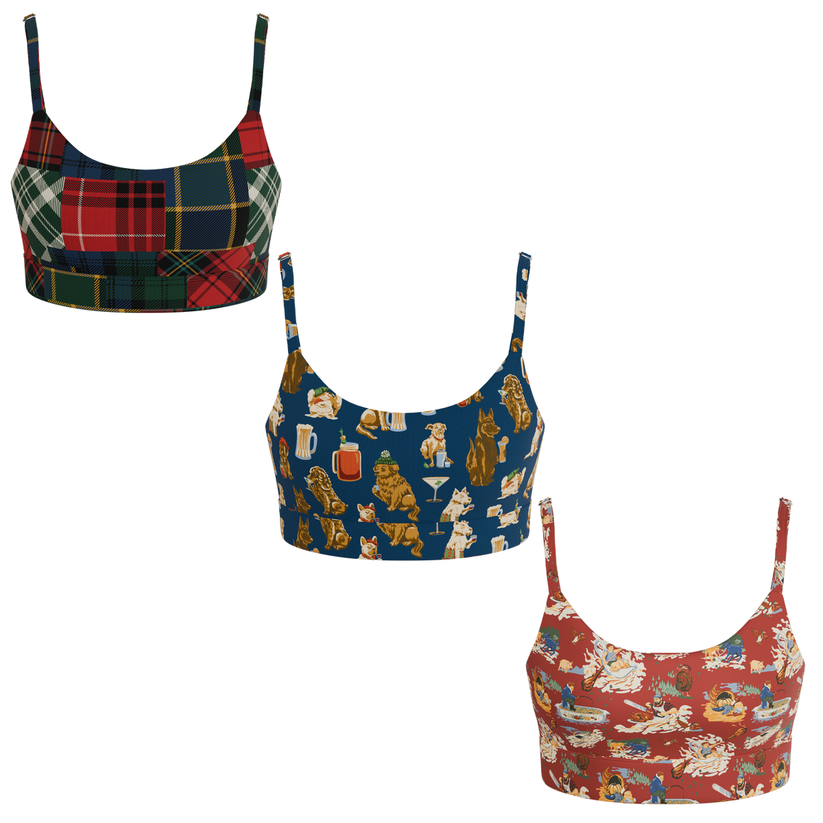 The Holiday Season | Boob Hammock™ Scoop Bralette 3 Pack - Shinesty