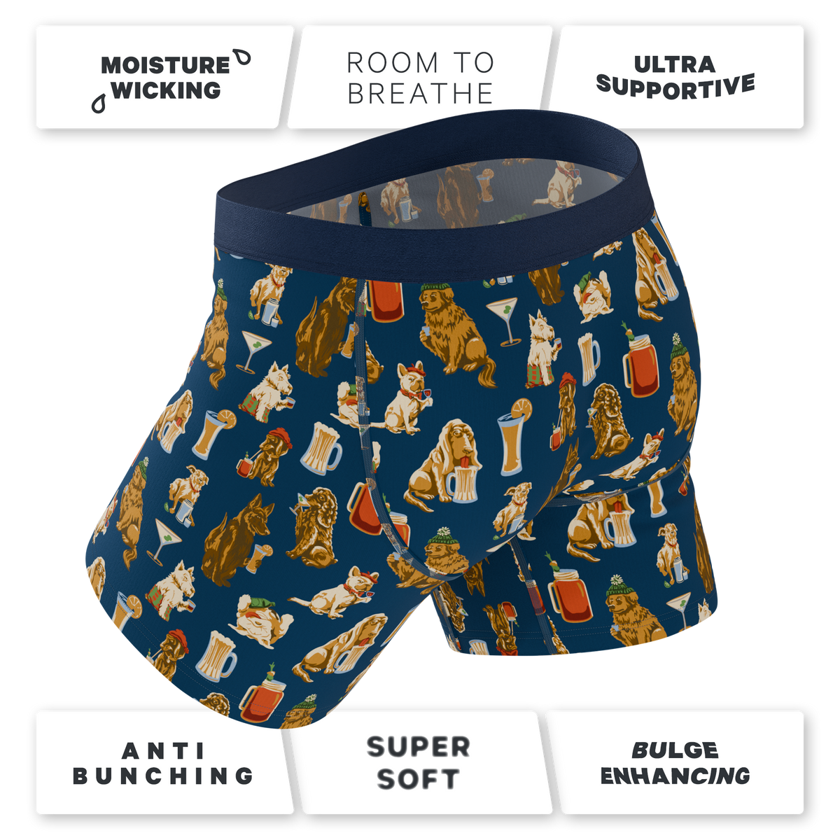 The Holiday Season | Ball Hammock® Pouch Boxer Briefs with Fly 3 Pack - Shinesty