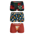 The Holiday Season | Boyshort Underwear 3 Pack