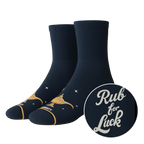 The 3 Wishbone | Dreamy Genie Lamp Heel Hammock™ Quarter Crew Socks - Shinesty