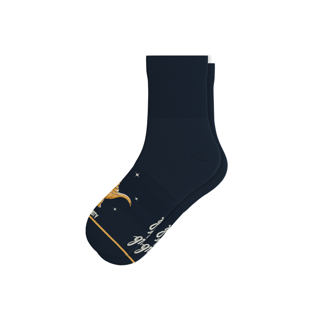 The 3 Wishbone | Dreamy Genie Lamp Heel Hammock™ Quarter Crew Socks - Shinesty