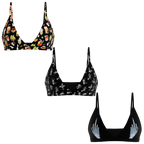 The Haunted Trio | Boob Hammock™ Triangle Bralette 3 Pack - Shinesty