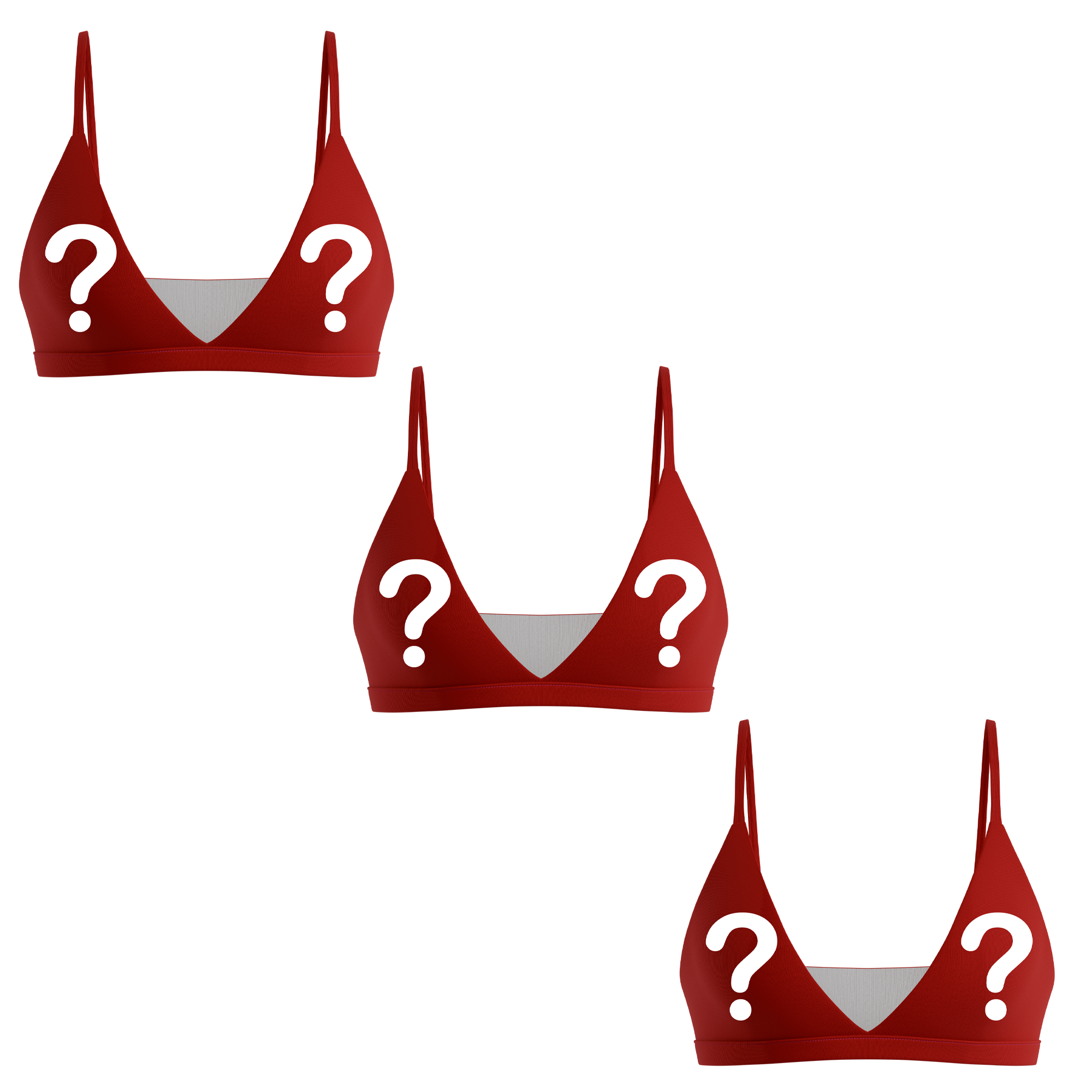 The Mystery | Boob Hammock™ Triangle Bralette 3 Pack - Shinesty