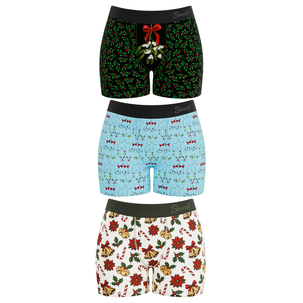 The Xmas Gift | Women’s Boxers 3 Pack - Shinesty