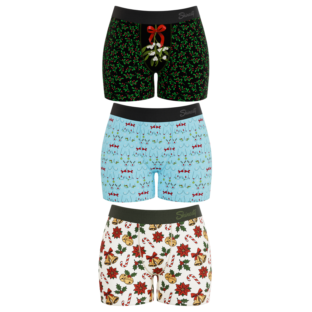 The Xmas Gift | Women’s Boxers 3 Pack - Shinesty