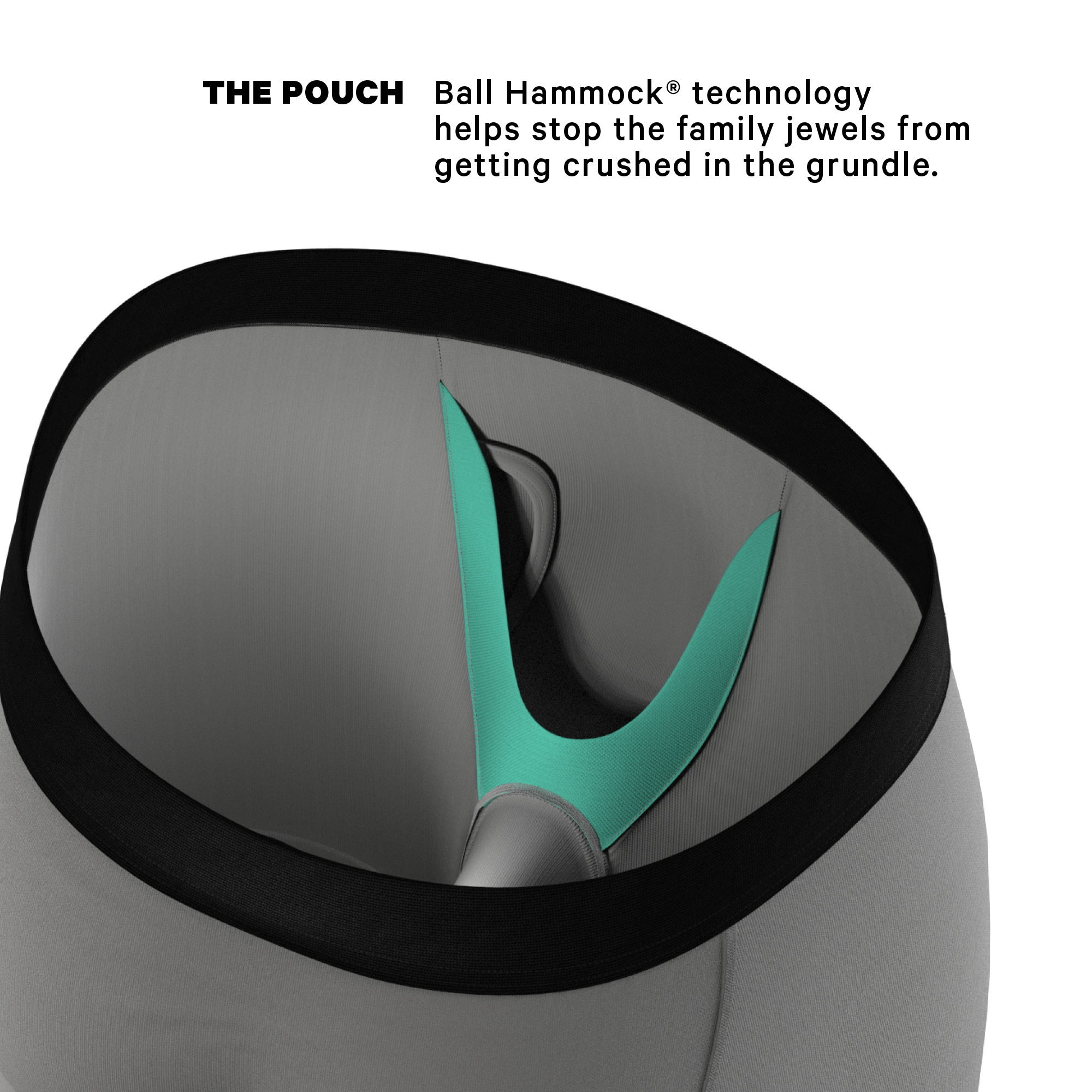 The 50 Shades | Grey Ball Hammock® Boxer - Long Leg - Shinesty