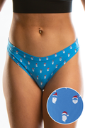 The 50 Shades Of Santa | Santa Faces Modal Bikini Underwear - Shinesty