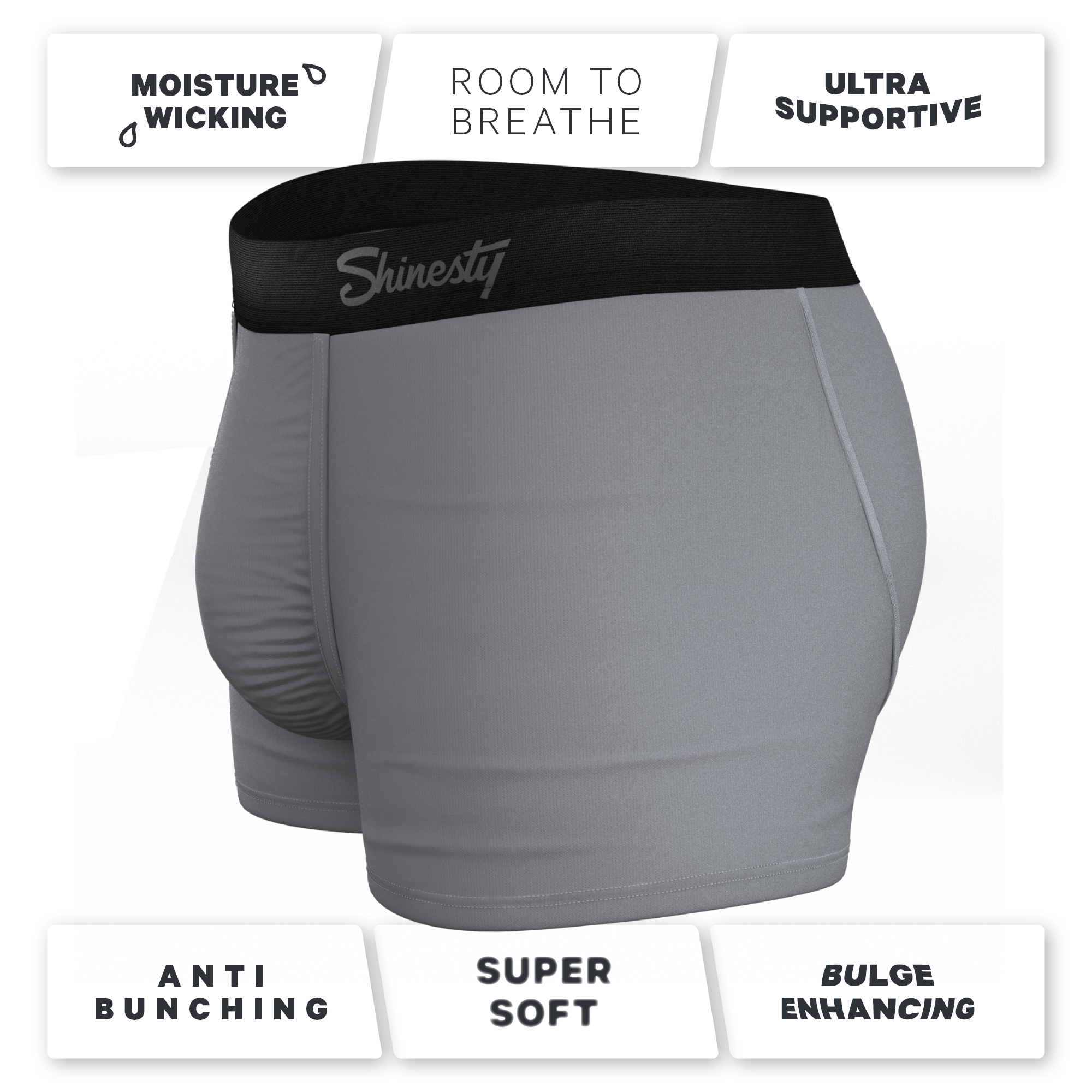 The 50 Shades | Grey Ball Hammock® Pouch Trunks Underwear - Shinesty