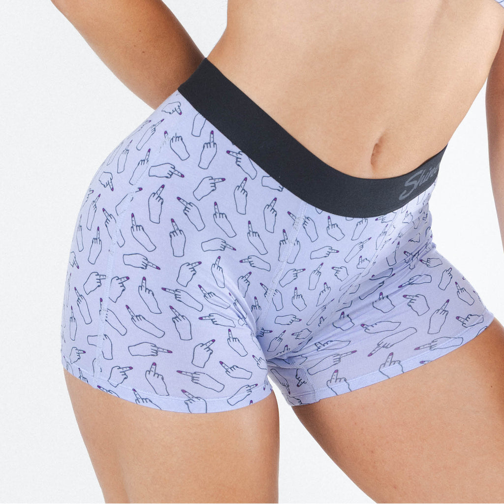 The Little Birdy | Middle Finger Women’s Boxers - Shinesty