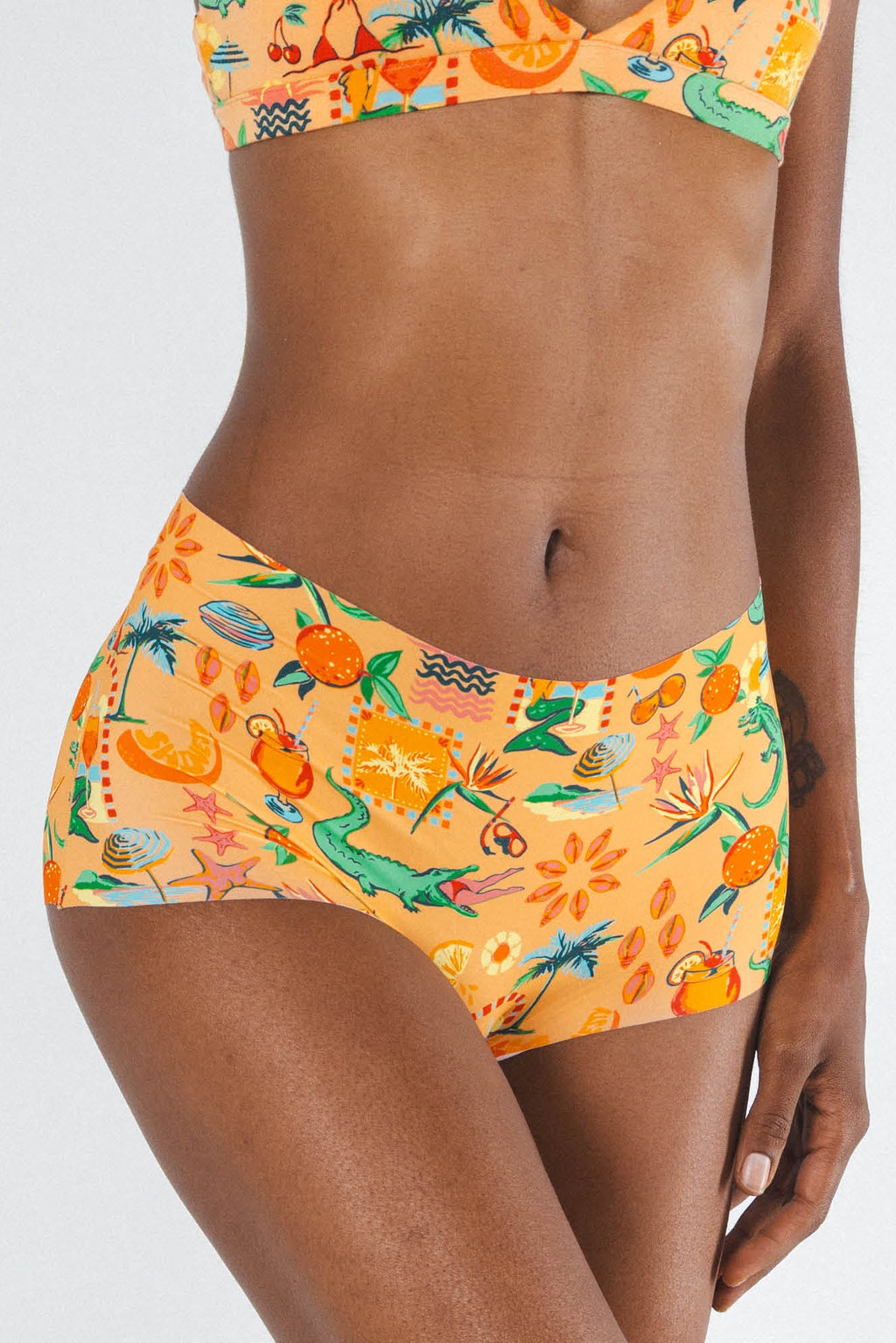 The Sunshine State | Creamsicle Summer Women’s Seamless Boyshort - Shinesty
