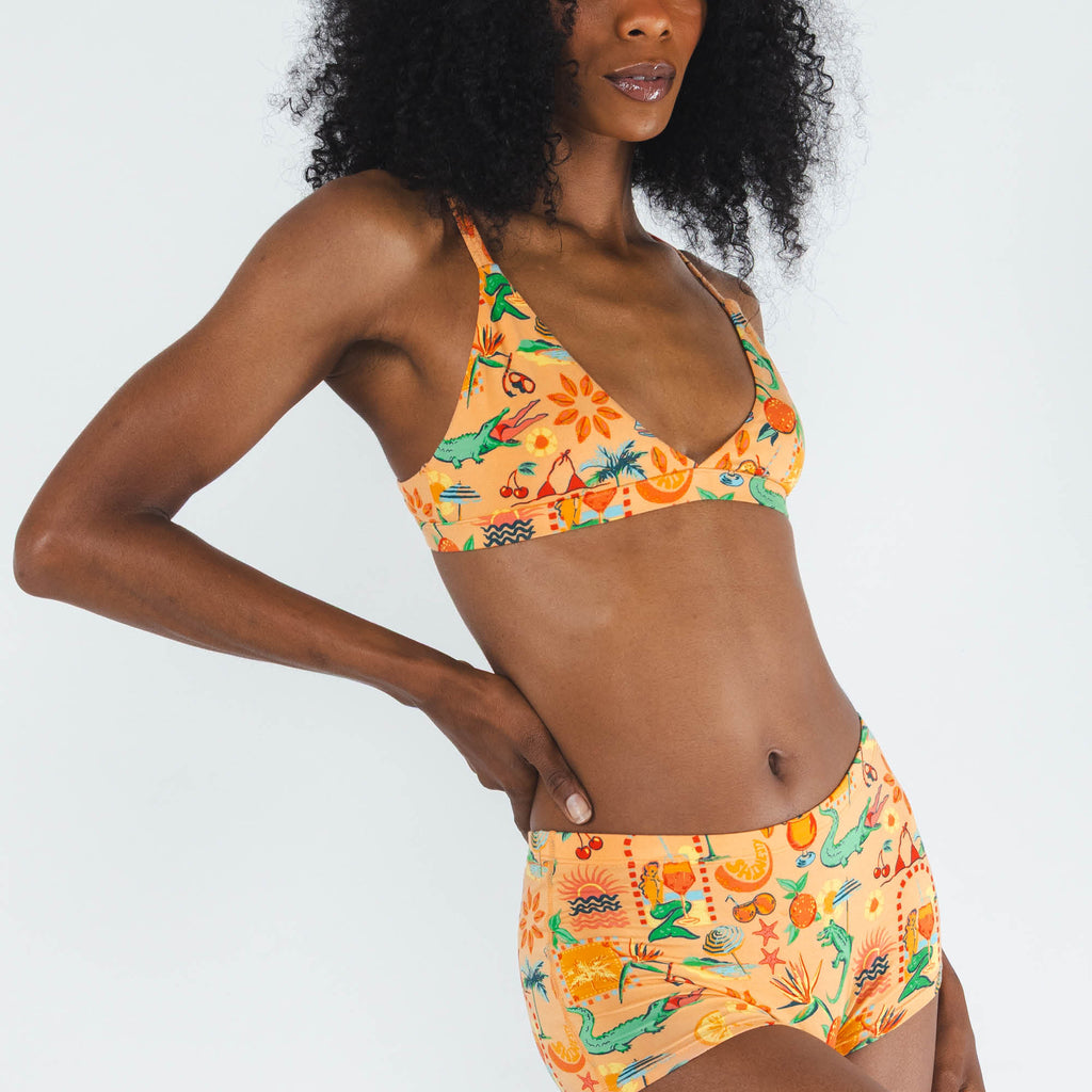 The Sunshine State | Creamsicle Summer Modal Boyshort Underwear - Shinesty