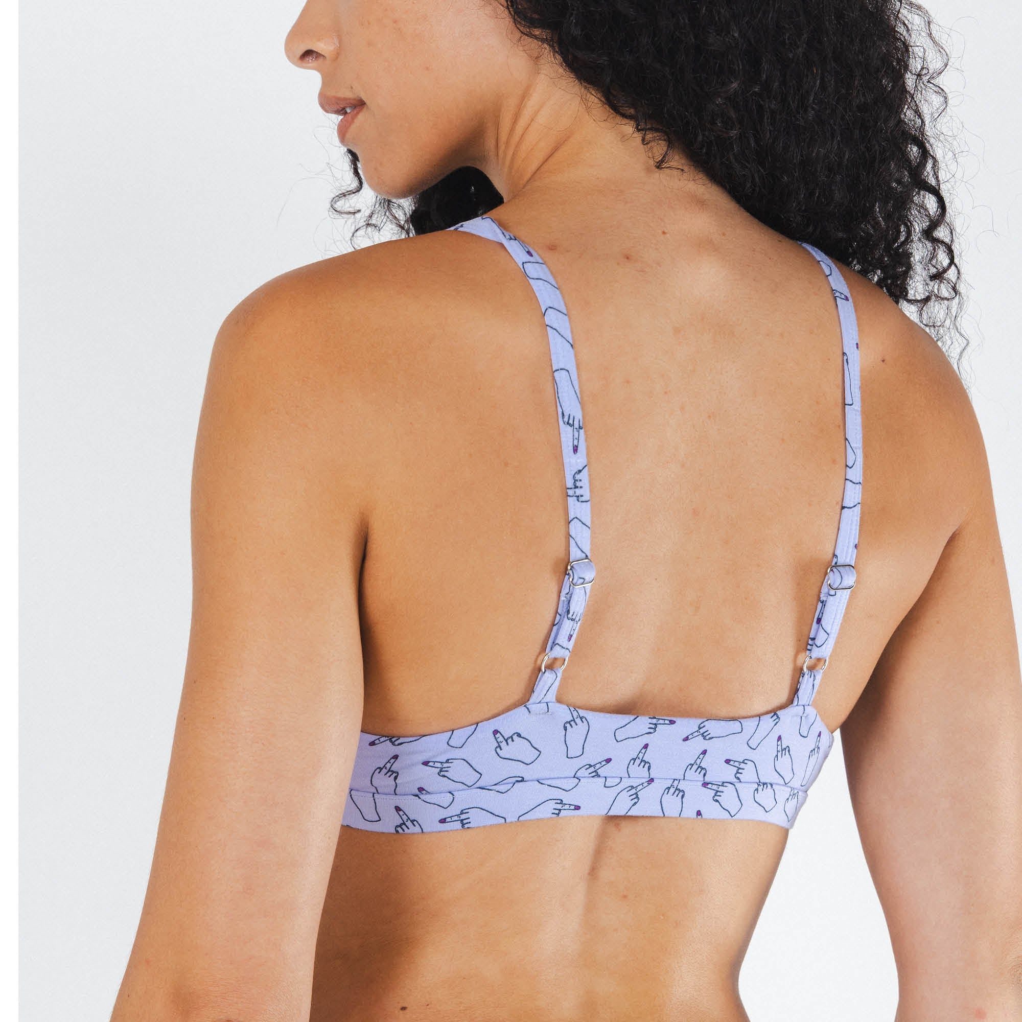 The Little Birdy | Middle Finger Boob Hammock™ Triangle Bralette - Shinesty