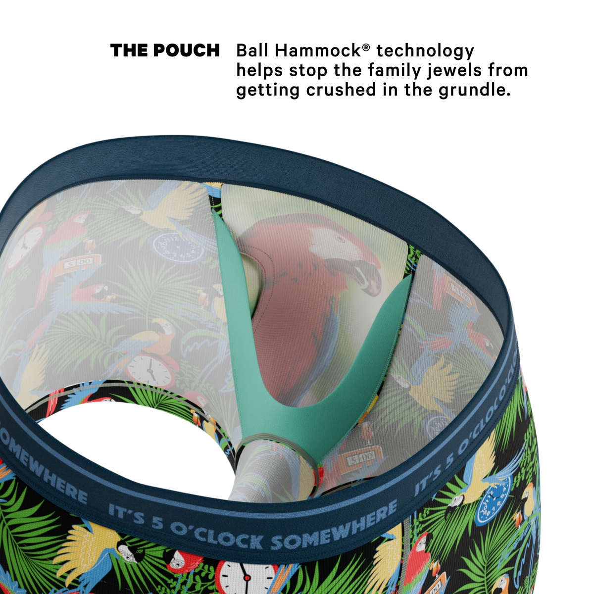 The 5 O'Clock Somewhere | Margaritaville® Ball Hammock® Pouch Trunks Underwear - Shinesty