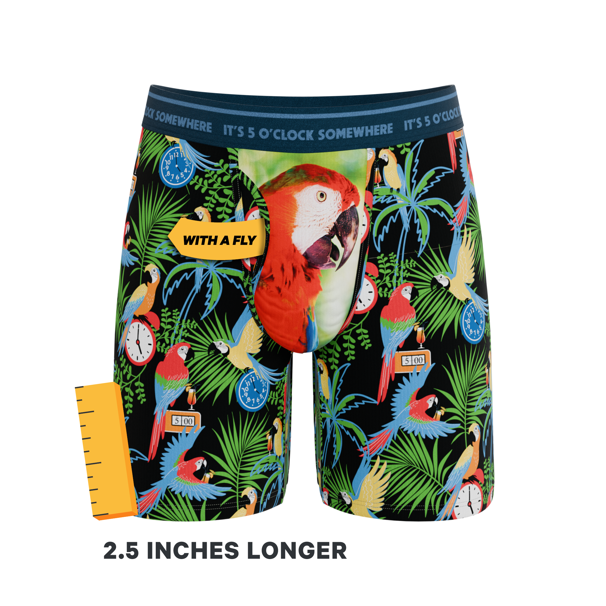 The 5 O'Clock Somewhere | Margaritaville® Ball Hammock® Boxer - Long Leg - Shinesty
