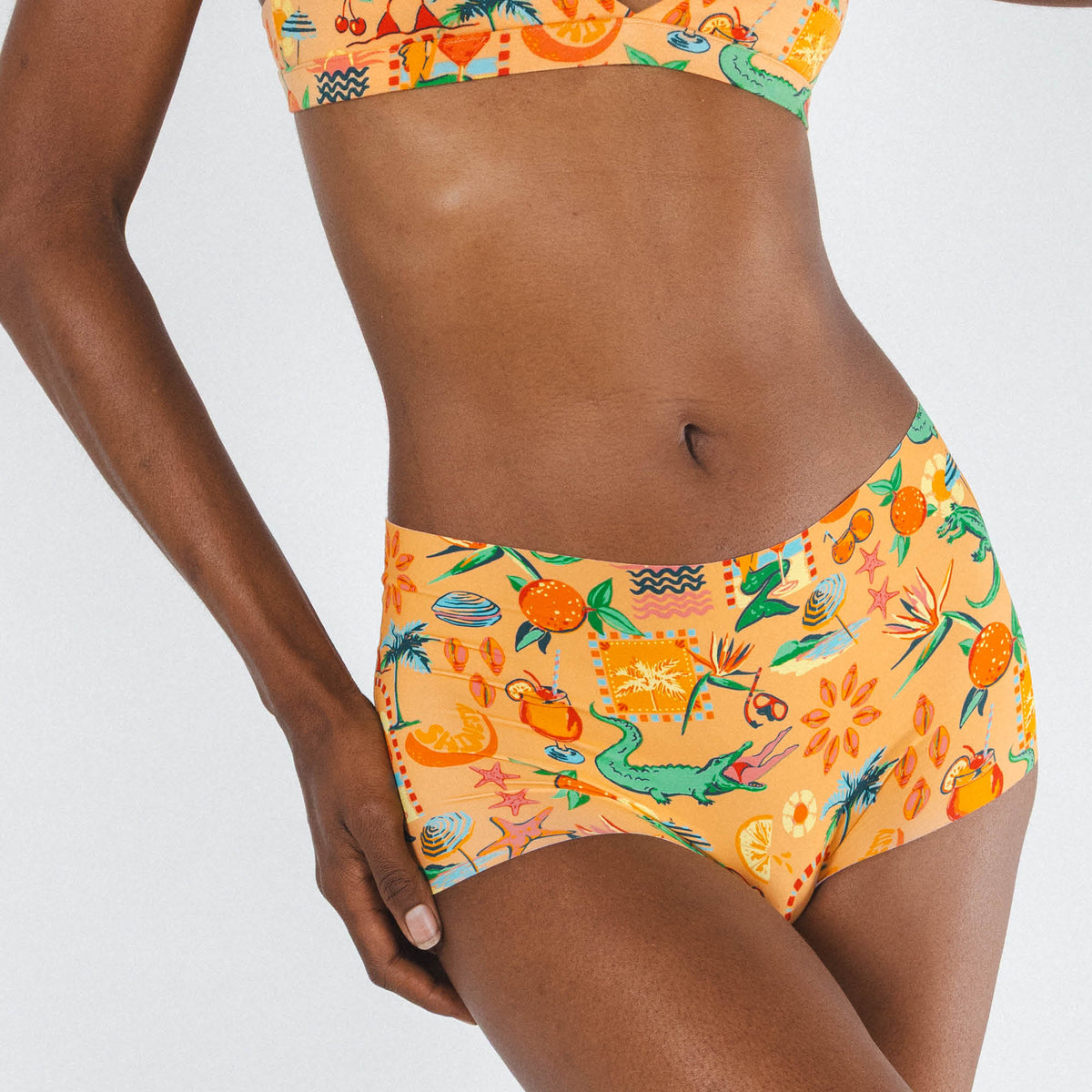 The Sunshine State | Creamsicle Summer Women’s Seamless Boyshort - Shinesty