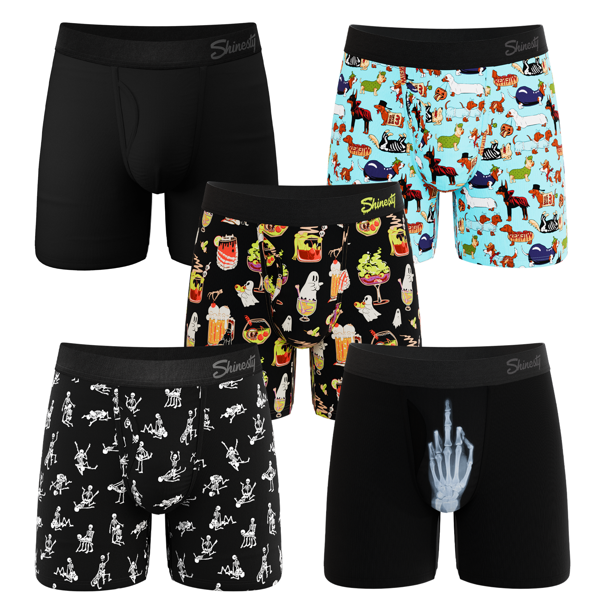 The Halloweird | Ball Hammock® Pouch Boxer Briefs with Fly 5 Pack - Shinesty