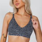 The Salt & Pepper | Polka Dot Boob Hammock™ Plunge Bralette - Shinesty