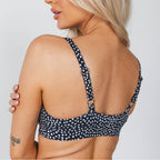 The Salt & Pepper | Polka Dot Boob Hammock™ Plunge Bralette - Shinesty