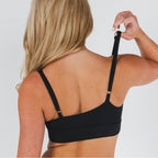 The Threat Level Midnight | Black Boob Hammock™ Scoop Bralette - Shinesty