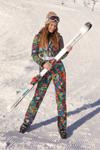 The Stairway to Heaven | Trippy Curved Fit Women's One Piece Ski Suit - Shinesty