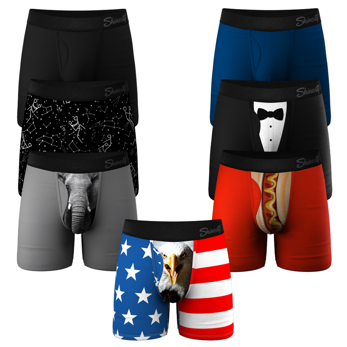 The Drawer Filler | Ball Hammock® Pouch Boxer Briefs with Fly 7 Pack - Shinesty