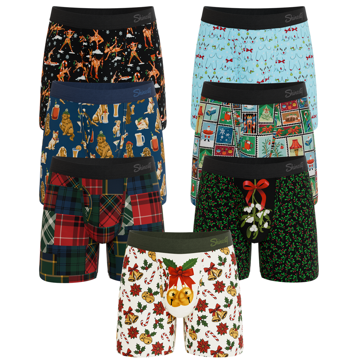 The Ultimate Holiday Pack | Ball Hammock® Pouch Boxer Briefs with Fly 7 Pack - Shinesty