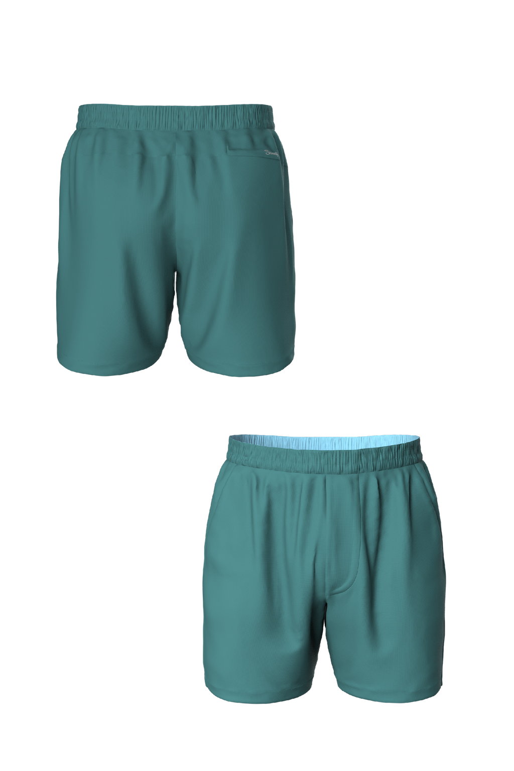 The Ace Angler | Teal and Bass Ball Hammock® 7 Inch Athletic Shorts - Shinesty