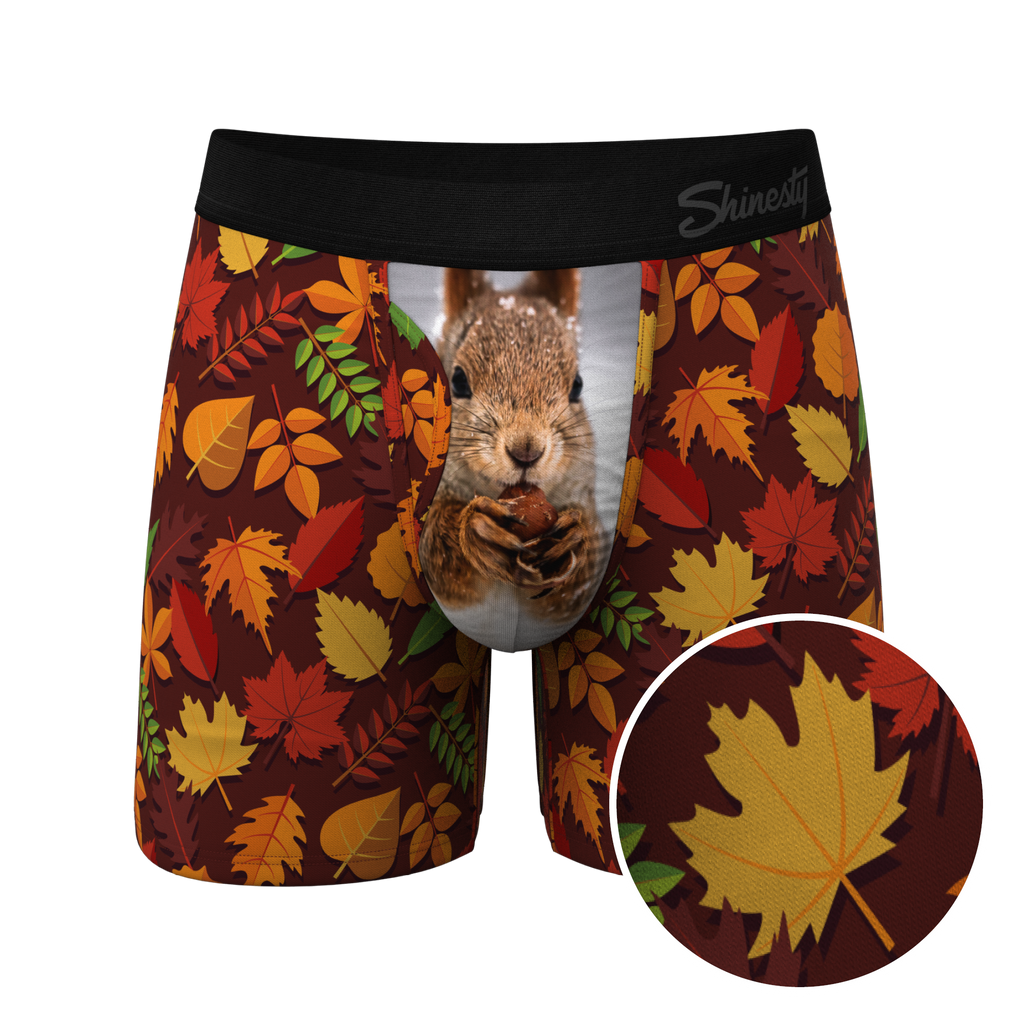 The Acorn Hoard | Squirrel Ball Hammock® Pouch Underwear With Fly - Shinesty