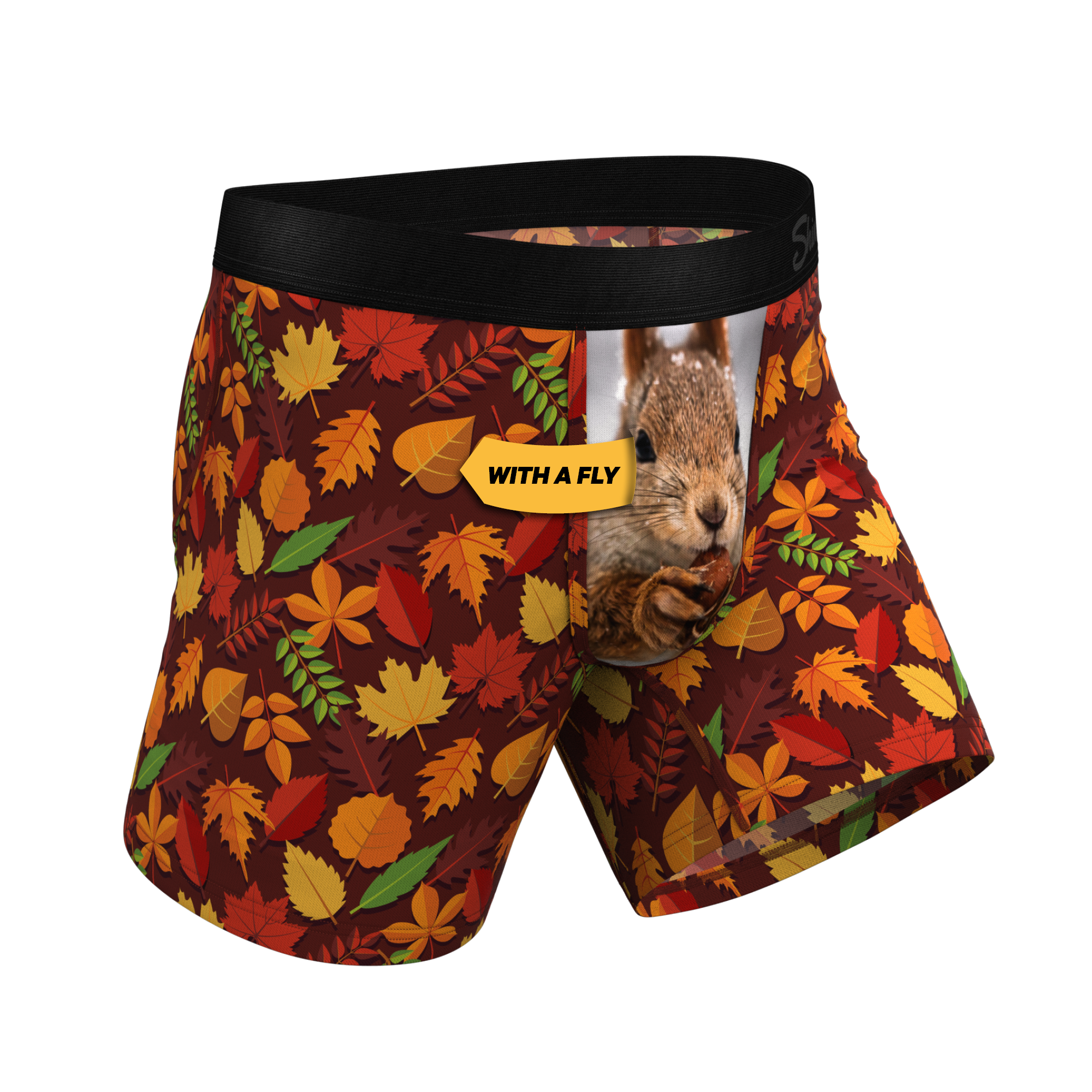 The Acorn Hoard | Squirrel Ball Hammock® Pouch Underwear With Fly - Shinesty