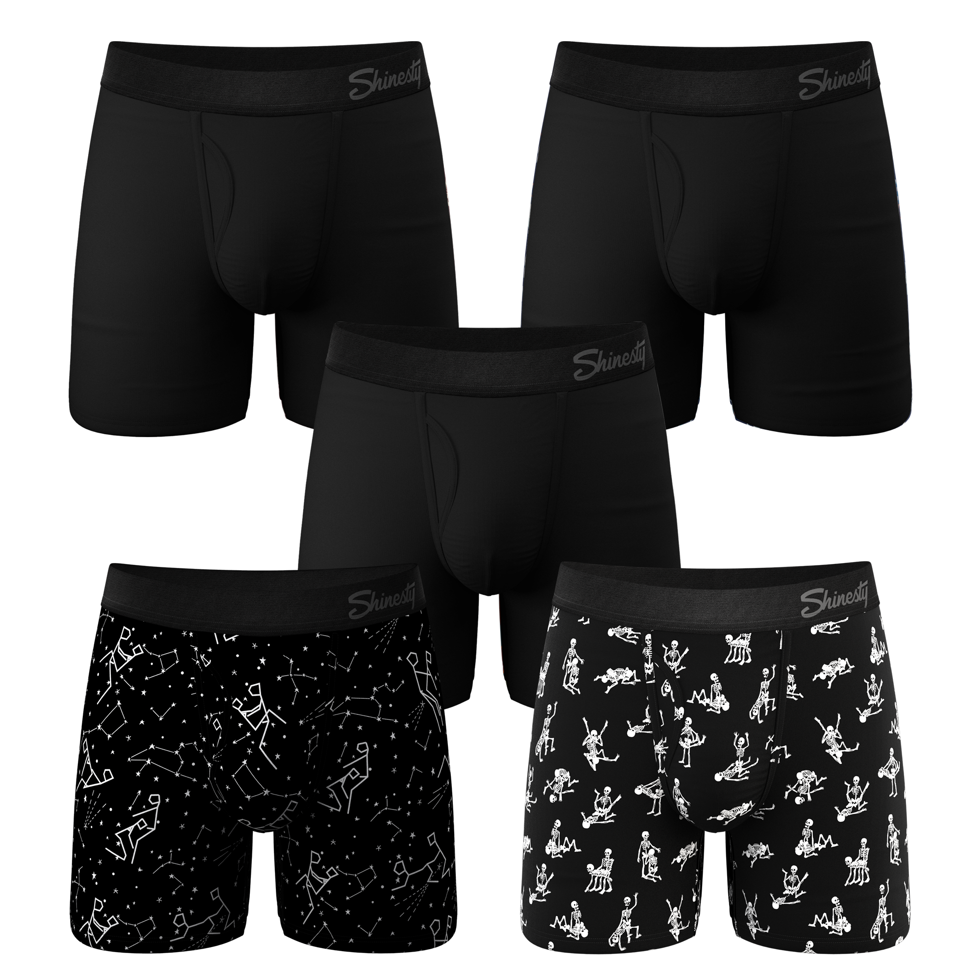 The All Time Favourite | Ball Hammock® Pouch Boxer Briefs with Fly 5 Pack - Shinesty