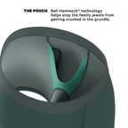 The Alloy | Dark Teal Ball Hammock® Pouch Underwear With Fly - Shinesty
