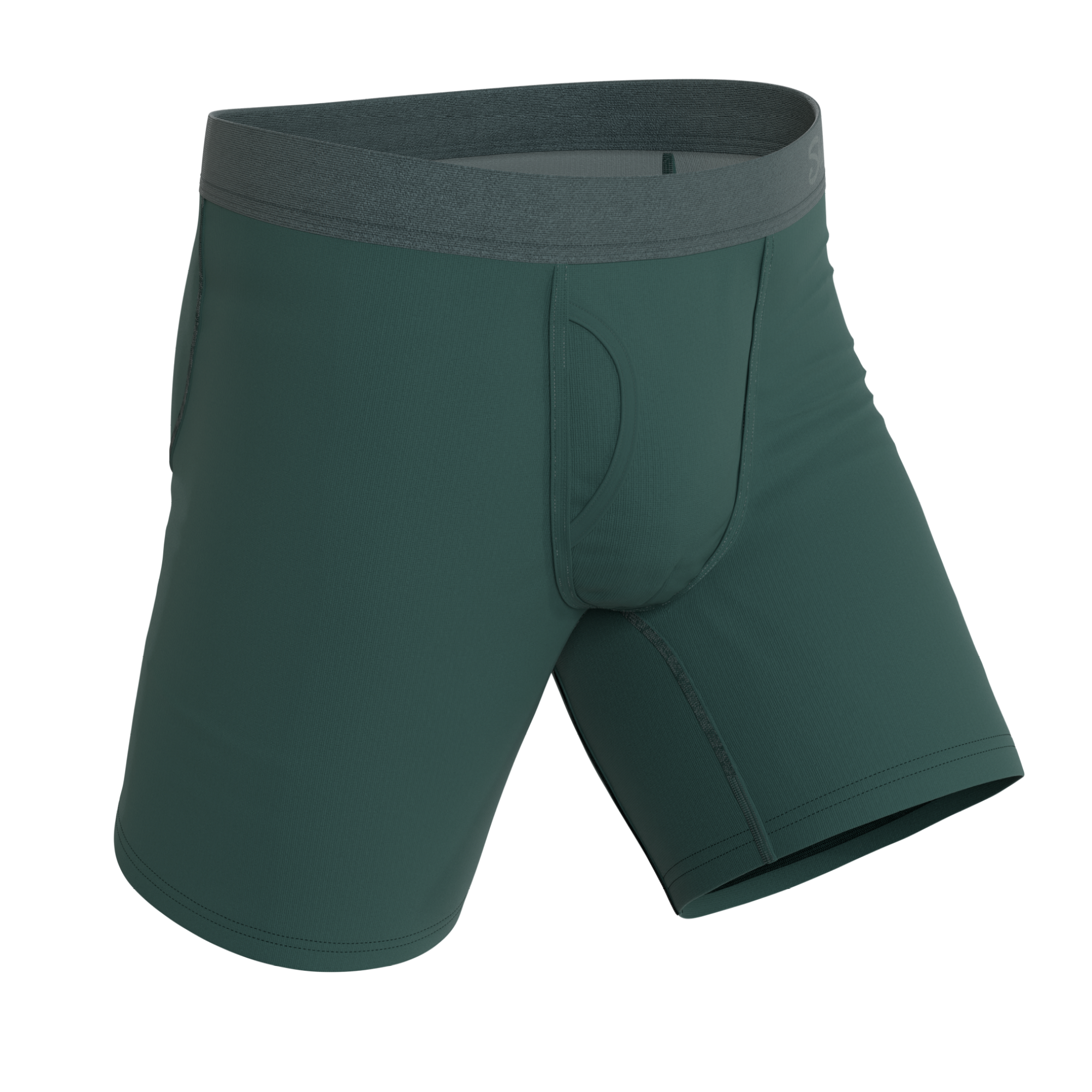 The Alloy | Dark Teal Ball Hammock® Boxer - Long Leg - Shinesty