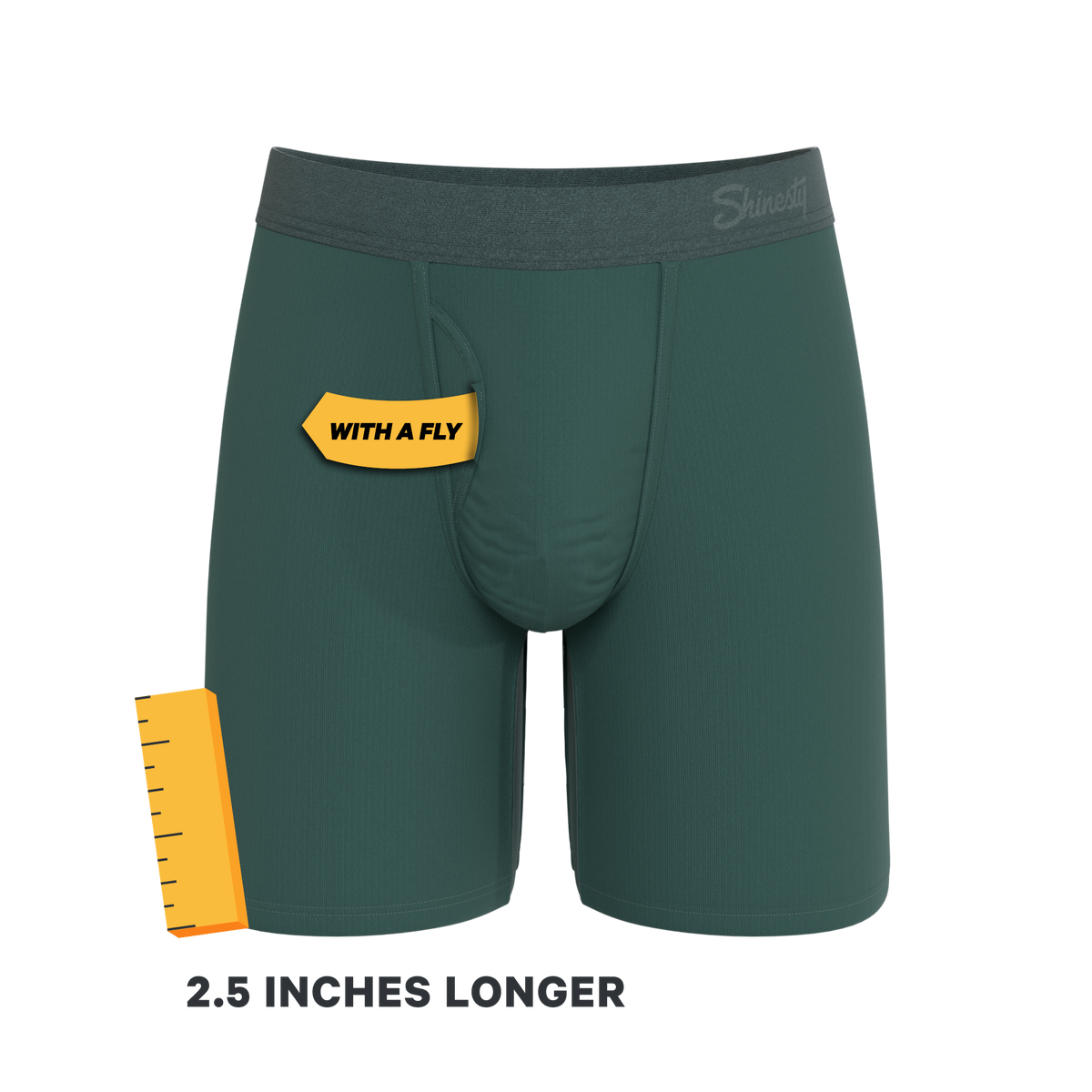 The Alloy | Dark Teal Ball Hammock® Boxer - Long Leg - Shinesty